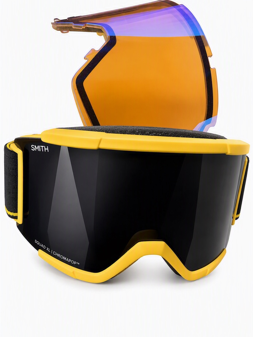 SMITH Squad XL - Goggles - Killer Bee W/ ChromaPop Sun Black and Storm Blue Lens